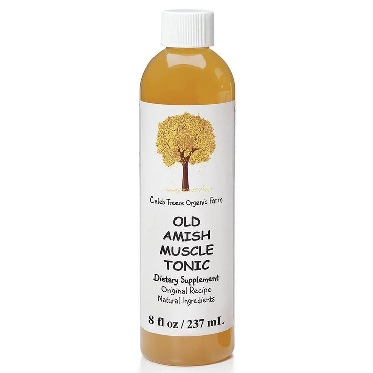 Caleb Treeze Old Amish Muscle Tonic 8 fl oz, Leg Cramps Relief, Foot Cramps