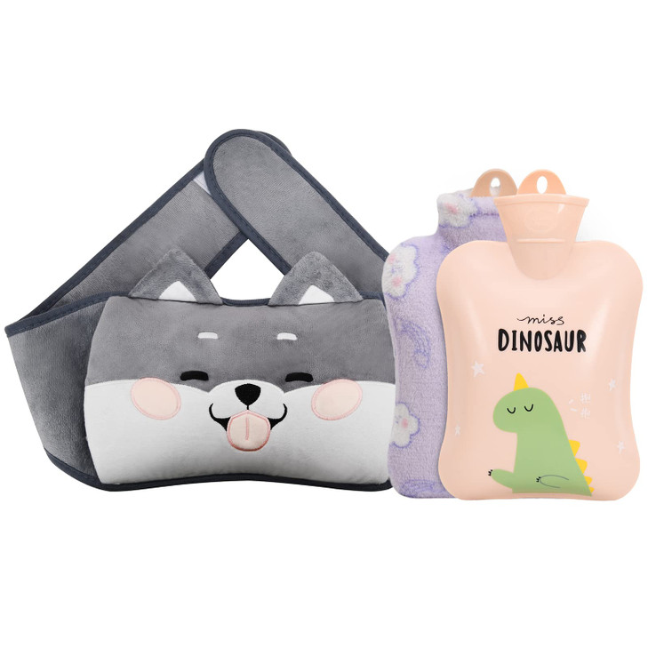 Hot Water Bag,Hot Water Bottle with Waist Cover Cartoon Warm Water Pouch