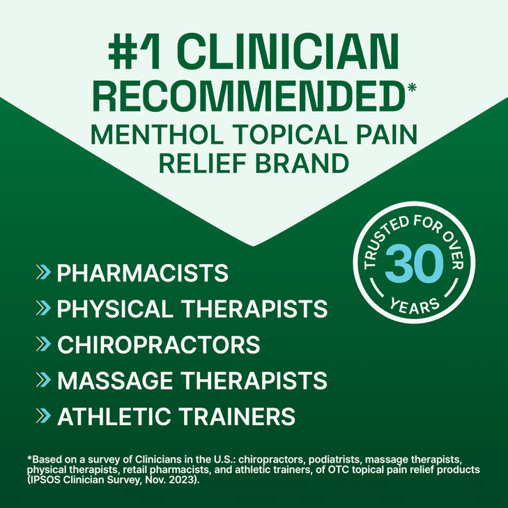 Biofreeze Roll-On Pain-Relieving Gel 3 FL OZ, Green Topical Pain Reliever
