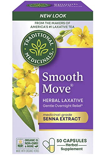 Traditional Medicinals Organic, Smooth Move Laxative Capsules
