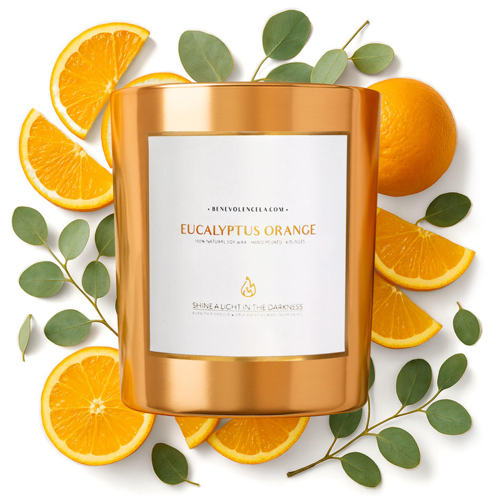 Benevolence LA Eucalyptus Orange Wood Wick Candles