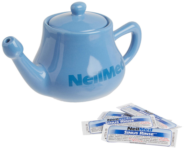 NeilMed Nasaflo Porcelain Neti Pot, 50 Count