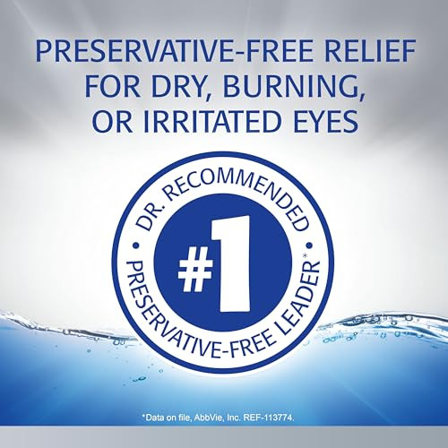 Refresh Optive Advanced Lubricant Eye Drops, Preservative-Free, 0.01 Fl Oz