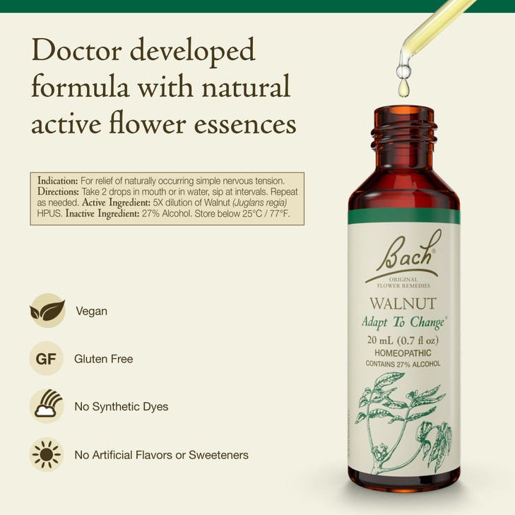 Bach Original Flower Remedies, Walnut - Adapt to Change