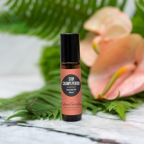 Edens Garden Stop Cramps Period Essential Oil Roll-On Blend- 100% Pure Premium