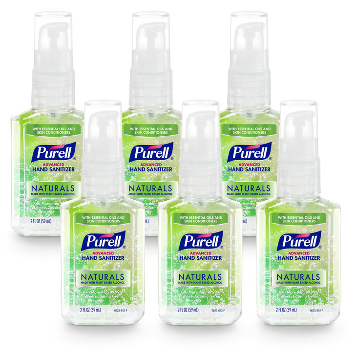 Purell Advanced Hand Sanitizer Naturals with Plant Based Alcohol, Citrus Scent