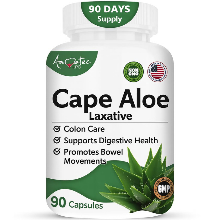 AAMATEC LIFE Cape Aloe Natural Laxative Supplement- Constipation Relief