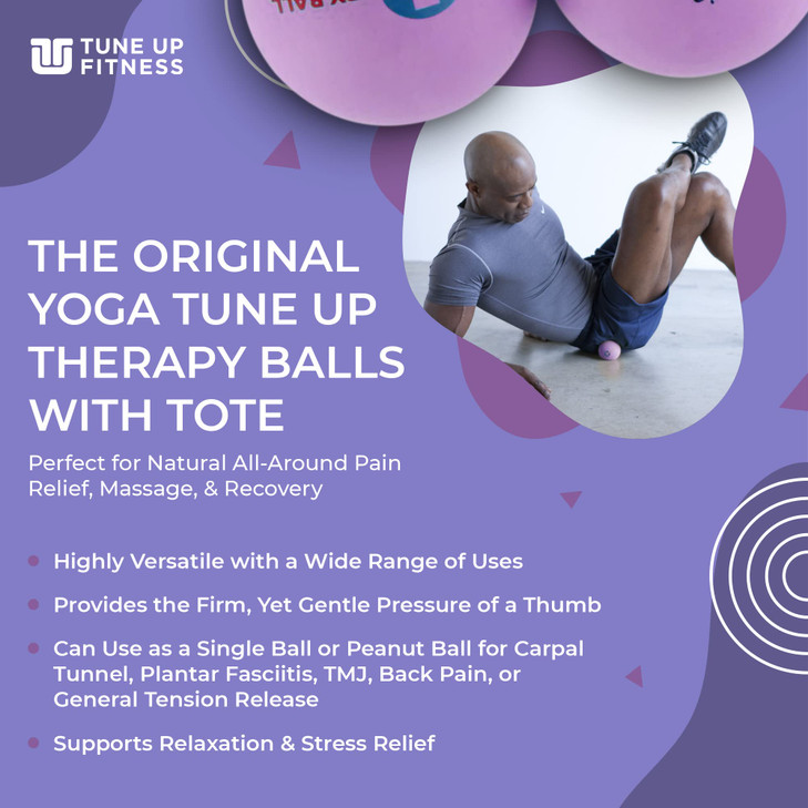 YOGA TUNE UP Therapy Balls in Tote by Tune Up Fitness