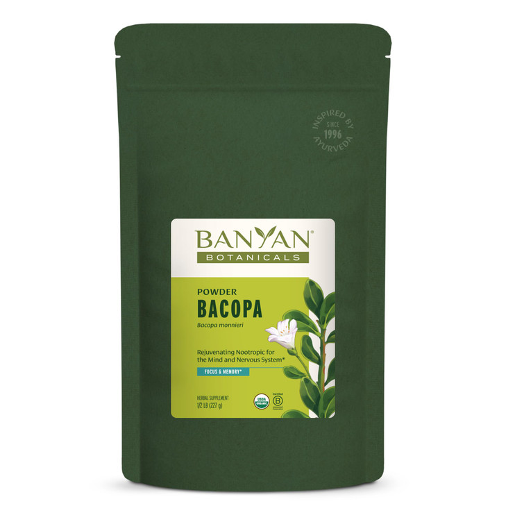 Banyan Botanicals Bacopa Powder - Organic Bacopa Monnieri Supplement