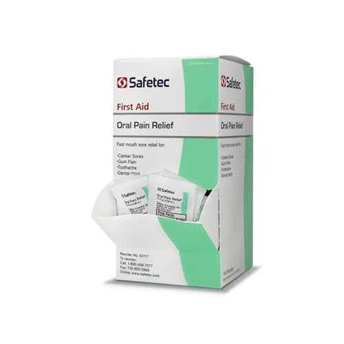 Safetec Oral Pain Relief, .75 g Packets, Box of 144