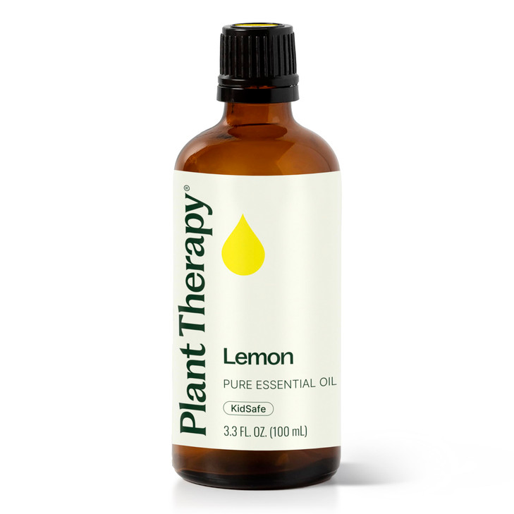 Plant Therapy Lemon Essential Oil 100 mL (3.3 oz) 100% Pure, Undiluted, Natural