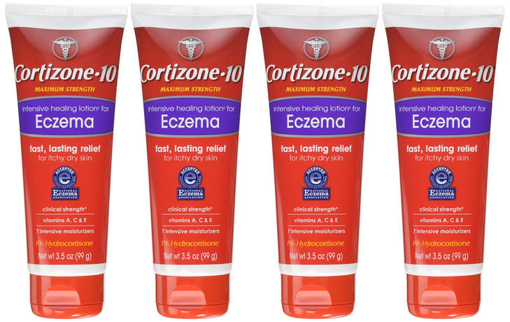 Cortizone 10 Intensive Healing Eczema Lotion 3.5 Oz (4 Pack)