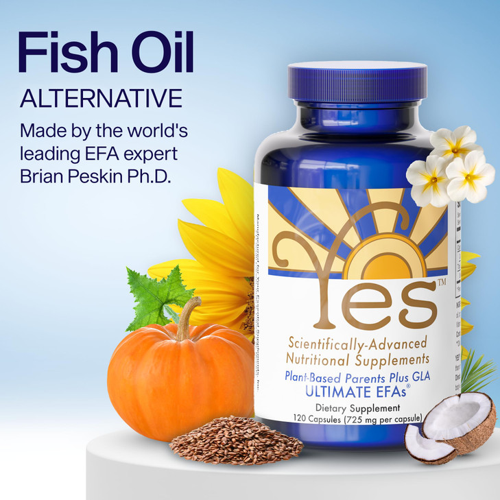 YES Plant Based Omega 3 & 6 Fish Oil Alternative, Burpless