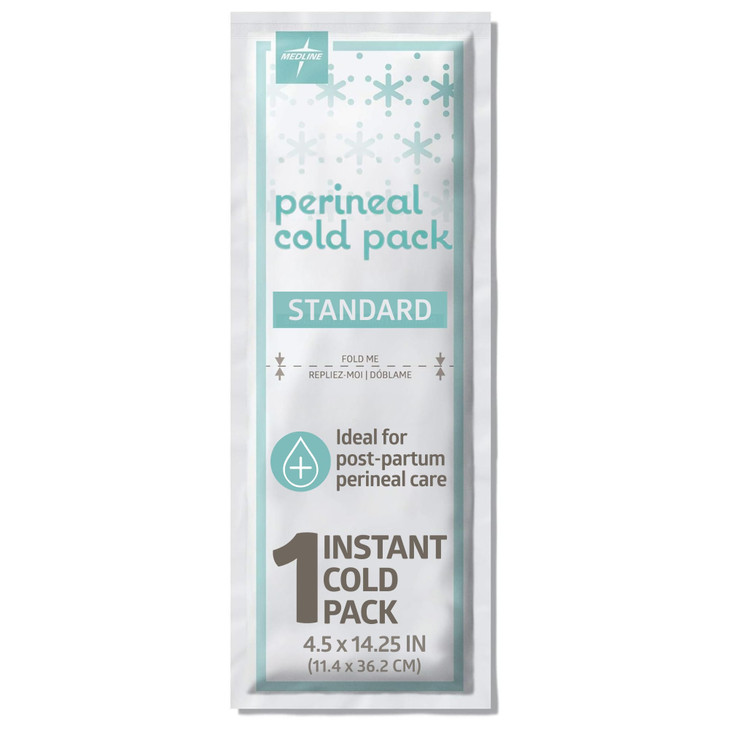 Medline Perineal Cold Packs for Postpartum Care (24 Count) Each Absorbent Pad is