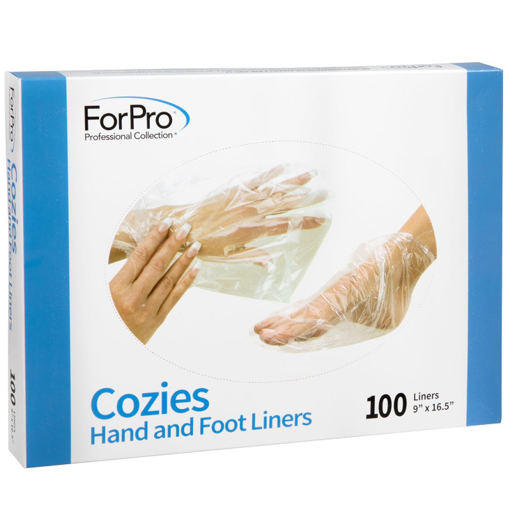 ForPro Professional Collection Cozies Hand and Foot Liners, Paraffin, Heated Mitts, Hand/Foot Treatments, 9 W x 16.5 L, 100-Count