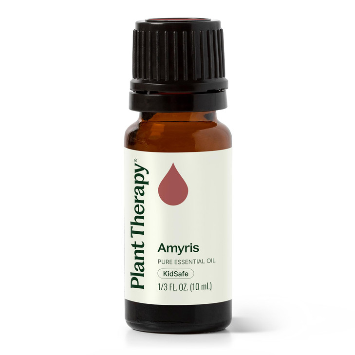 Plant Therapy Amyris Essential Oil 10 mL (1/3 oz) 100% Pure, Undiluted, Calming