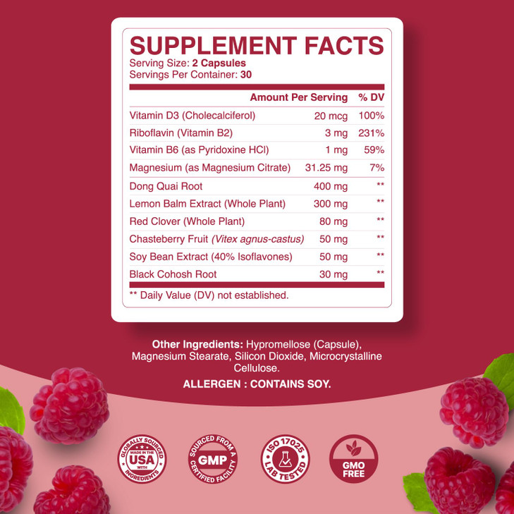 Phytoral Complete Herbal Menopause Supplement for Women