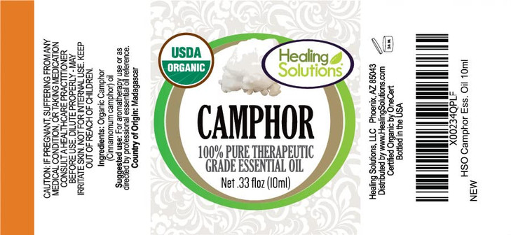 Healing Solutions Camphor Essential Oil 10ml (0.33 oz)
