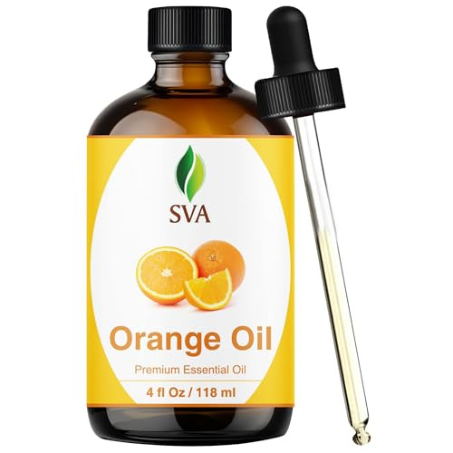SVA Orange Essential Oil - 4 Fl Oz - 100% Natural Orange Oil