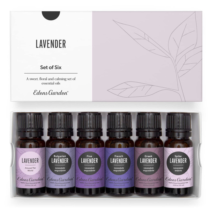 Edens Garden Lavender Essential Oils 6 Set