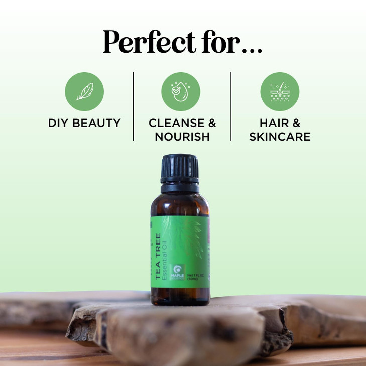 Pure Tea Tree Oil for Hair Skin and Nails