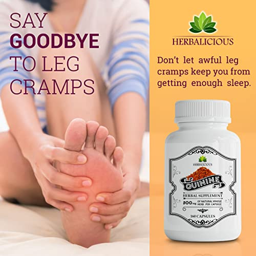 Quinine Capsules - Cinchona Officinalis Bark Herbal Supplement