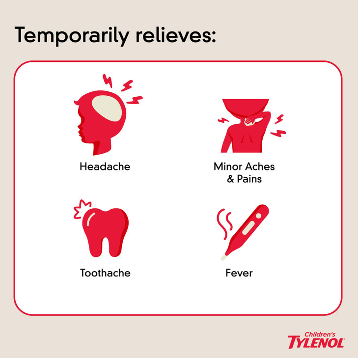 Children's Tylenol Chewables with 160 mg Acetaminophen, Pain Reliever & Fever