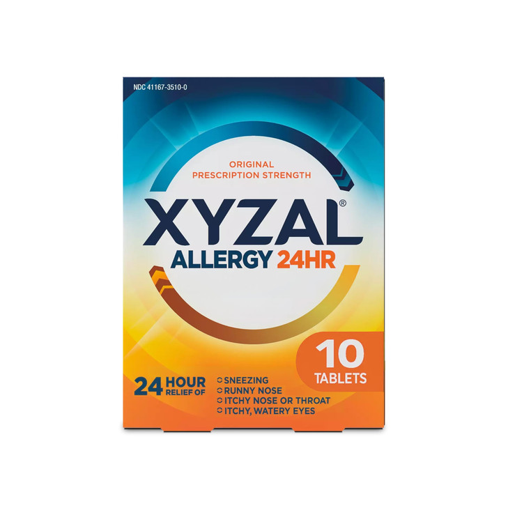Xyzal 24 Hour Allergy Relief Medicine, Original Prescription Strength