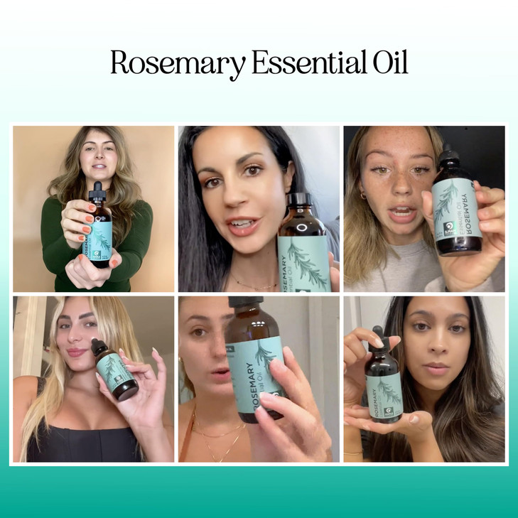 Pure Rosemary Essential Oil with Dropper