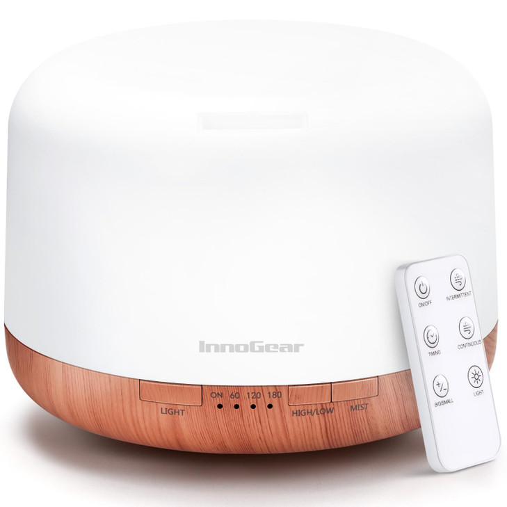 InnoGear 500ml Essential Oil Diffuser with Remote Control, Premium Ultrasonic