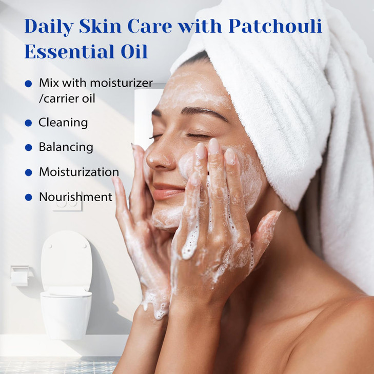 HIQILI Patchouli Essential Oil,100% Pure & Natural for Homemade Perfume, Sooth