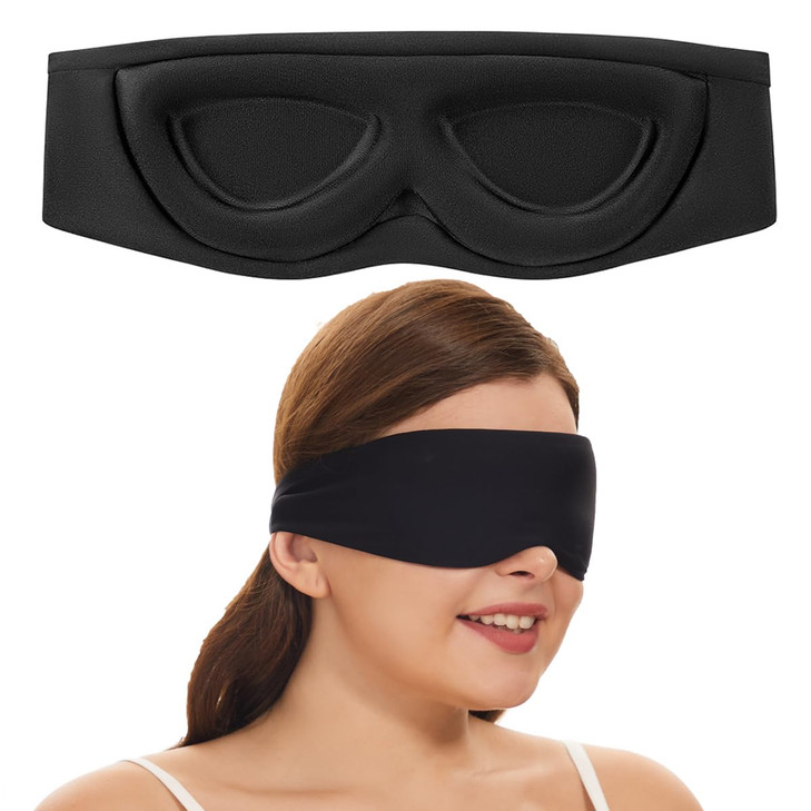 ALASKA BEAR Sleep Mask for Side Sleepers 2022 Headband Design, Cup-Shaped