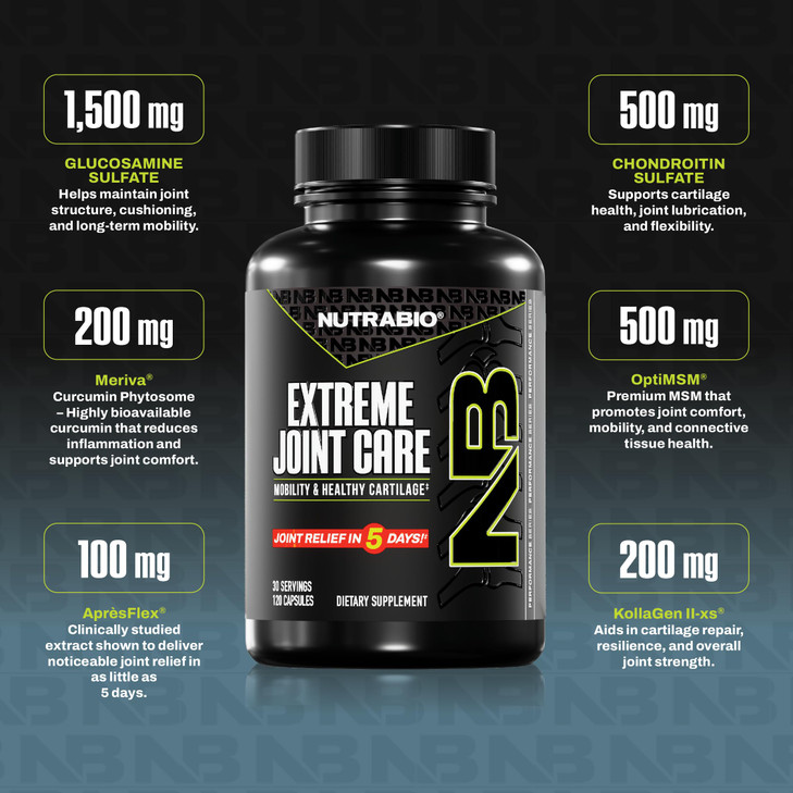 NutraBio Extreme Joint Care - Joint Support Supplement