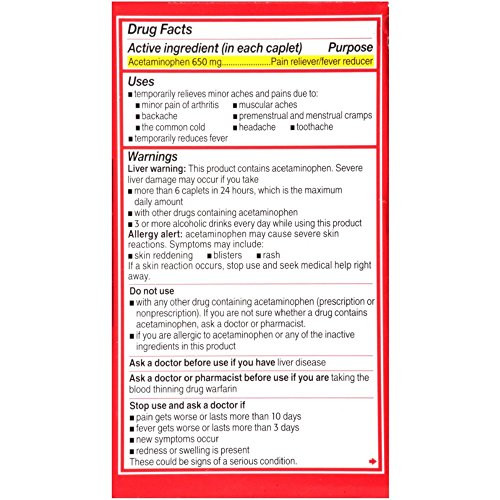Tylenol 8 Hour Arthritis Pain Reliever Fever Reducer Extended Release Caplet
