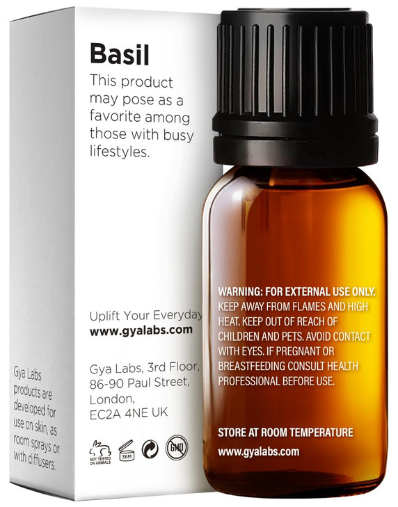 Gya Labs Basil Essential Oil - 0.34 Fl Oz