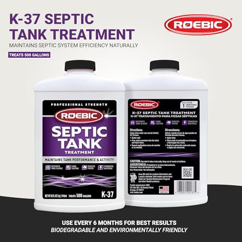 Roebic K-37-Q Septic Tank Treatment: Removes Clogs, Environmentally Friendly