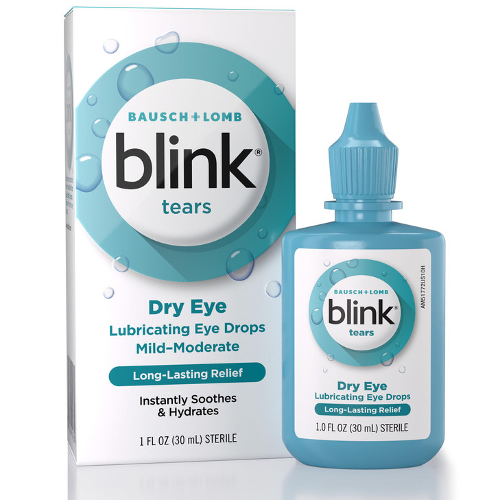 BLINK Tears Lubricating Eye Drops, Moisturizing & Soothing for Mild to Moderate