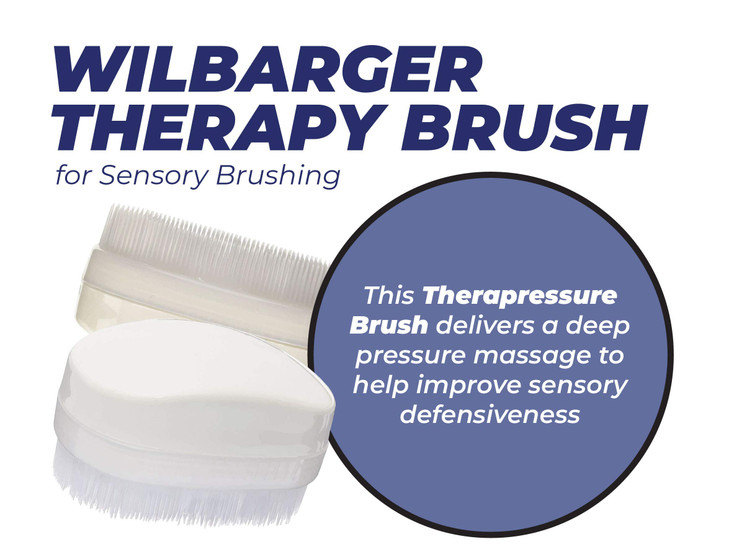 Wilbarger Method Therapy Brush, 6 Pack (White)