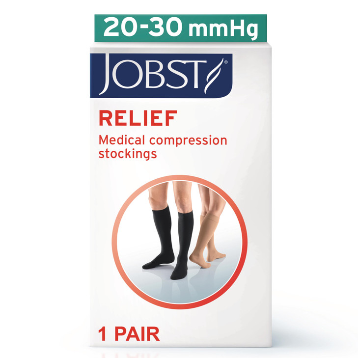 JOBST Relief Knee High Graduated Compression Socks 20-30mmHg