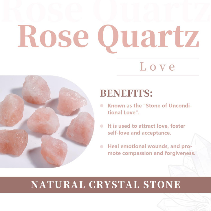 rockcloud Healing Crystal Natural Rose Quartz Heart Love Carved Palm Worry Stone