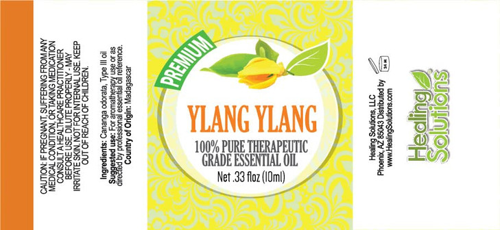 Healing Solutions 10ml Oils - Ylang Ylang Essential Oil - 0.33 Fluid Ounces