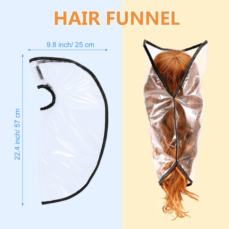 Blulu Hair Funnel for Washing - 3 Piece Shampoo Rinse Tool for Upright Position