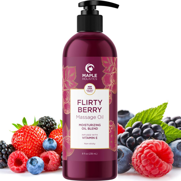 Berry Sensual Massage Oil for Couples