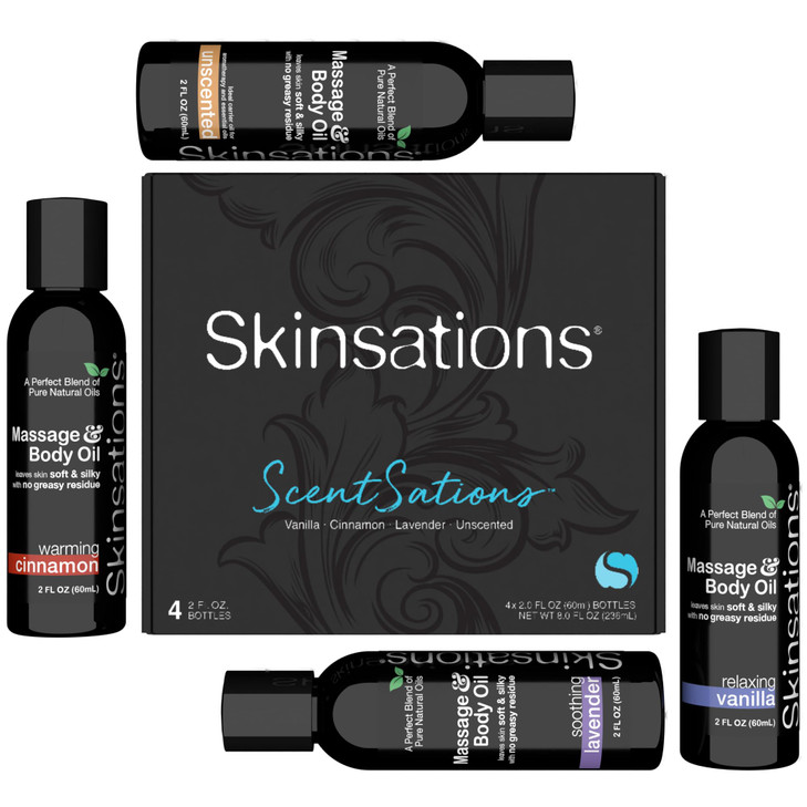 Skinsations - Massage Oil Kit (Set of 4, 2oz Each)