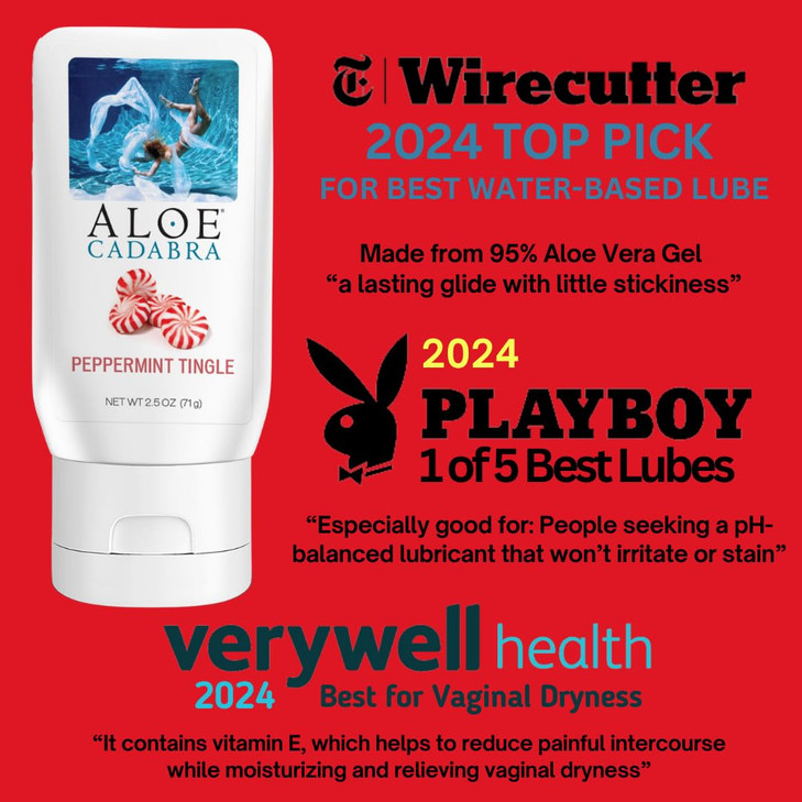 Aloe Cadabra Flavored Personal Lubricant and Vaginal Moisturizer, Organic Edible