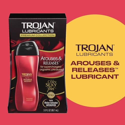 TROJAN Lubricants Arouses and Releases, Personal Lubricant, Silicone Personal