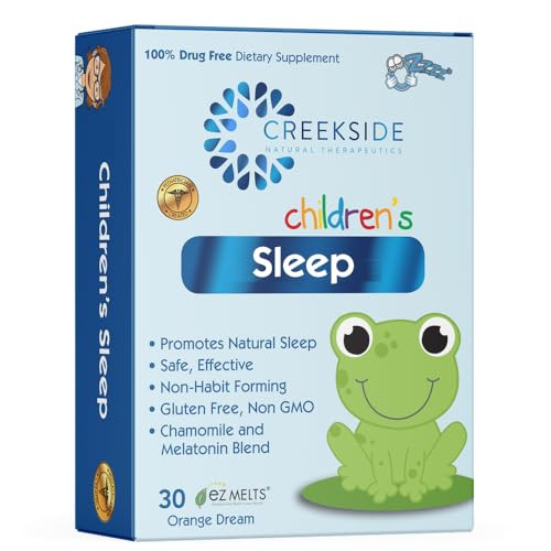 Creekside Naturals Childrens Sleep, with Melatonin and Chamomile, Zero Sugar