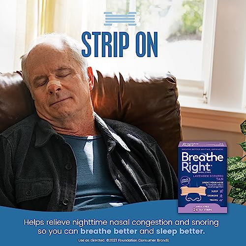 Breathe Right Nasal Strips Lavender Scent Extra Strength Tan Nasal Strips Help
