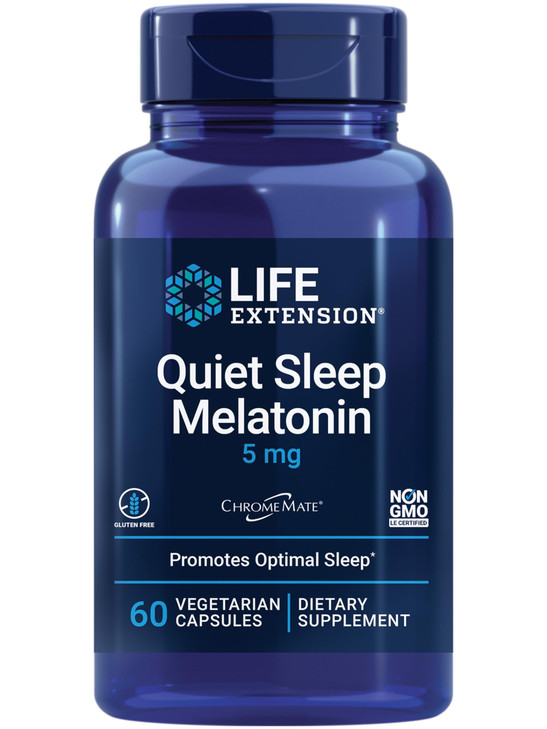 Life Extension Quiet Sleep Melatonin, 5 mg, Powerful Sleep Support, Healthy