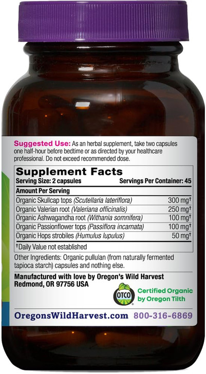Oregon's Wild Harvest Sleep Better Capsules